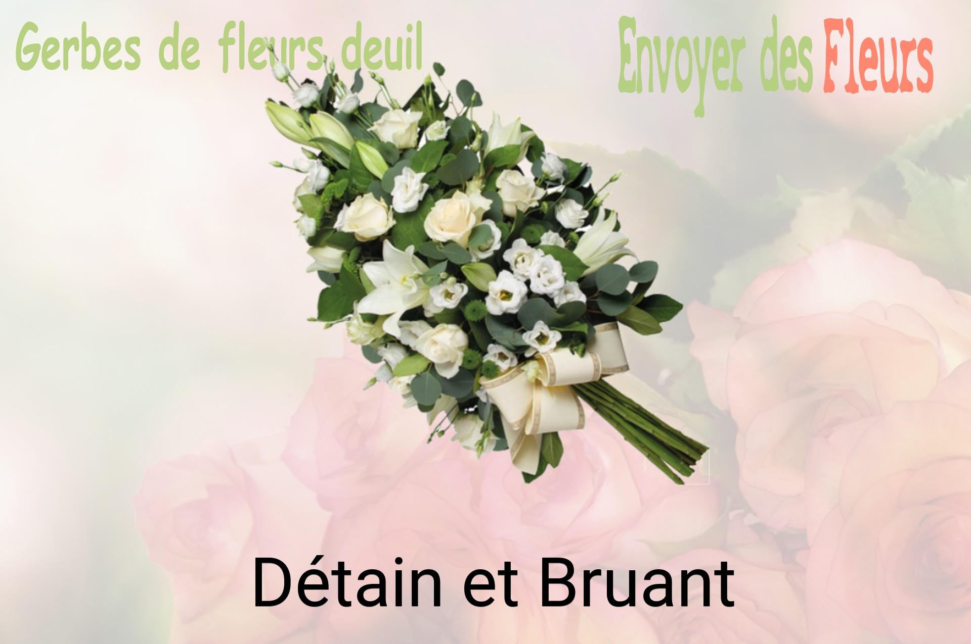 Gerbe de fleurs de deuil livrée à Détain-et-Bruant